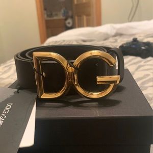 Dolce and Gabbana Logo Belt